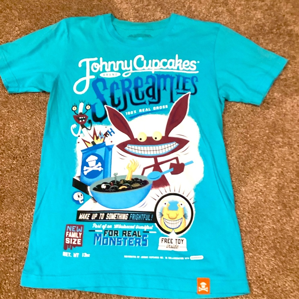 Johnny Cupcakes Rare Ahh Real Monsters Small t-shirt and gently worn.